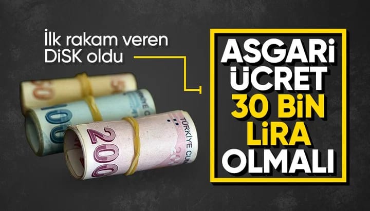 Asgari ücret pazarlıkları başlıyor: DİSK kapıyı 30 bin TL'den açtı