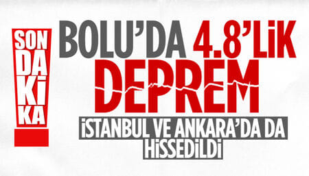 Bolu'da 4.8 büyüklüğündeki deprem İstanbul'da da hissedildi