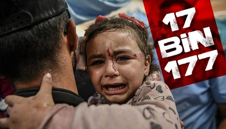 Can kaybında acı bilanço! Savaşın 2'nci ayında ölü sayısı 17 bin 177'ye ulaştı