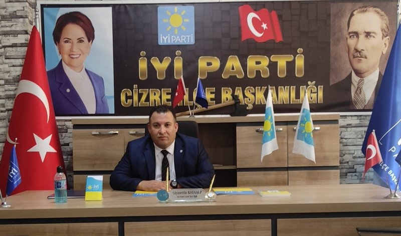 Cizre İYİ Parti İlçe Başkanı İstifa Etti