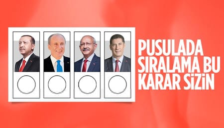 Cumhurbaşkanı adaylarının pusuladaki sırası belli oldu