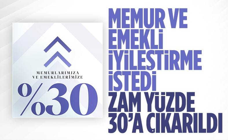 Cumhurbaşkanı Erdoğan'dan memur ve emeklilere ek zam