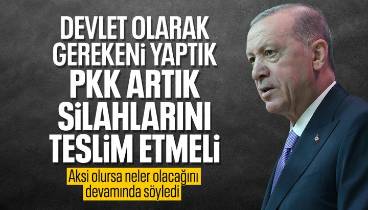 Cumhurbaşkanı Erdoğan'dan 'Terörsüz Türkiye' süreci değerlendirmesi