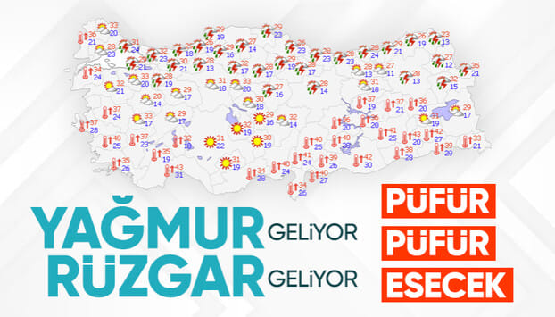 Günlerce yandı kavruldu! Türkiye şimdi yağmur ve rüzgarla rahatlayacak