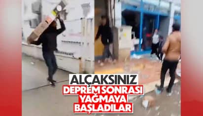 Hatay'da yağmacılar ortaya çıktı