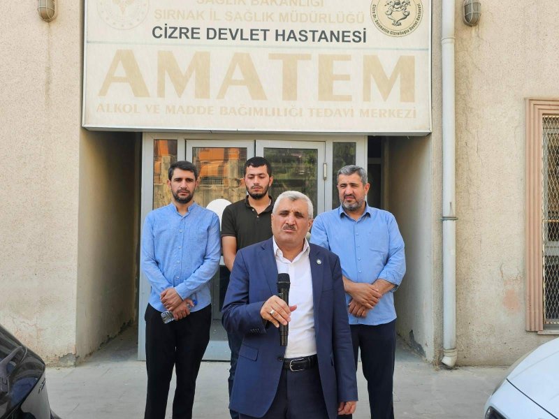 HÜDA PAR Cizre’de kapalı olan AMATEM için tepki