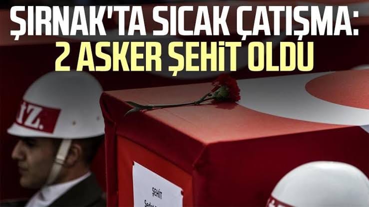 İçişleri Bakanlığı: 2 jandarmamız şehit oldu