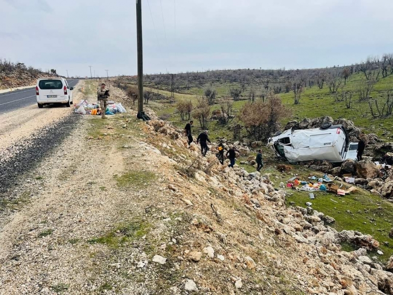 İdil Dargeçit arasında Trafik kazası 12 Kişi Yaralandı. 