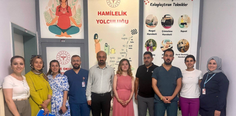 İdil Devlet Hastanesinde hizmet veren Gebe Okulu yerinde incelendi