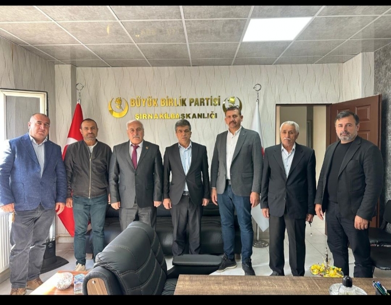 İdil Domana Aşireti Derneği’nden BBP Şırnak İl Başkanlığı’na Ziyaret