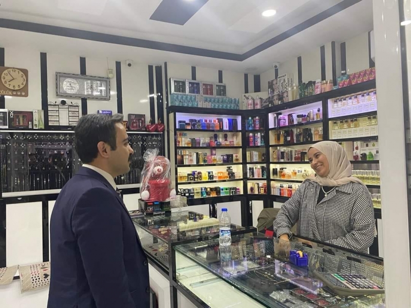 İdil Kaymakamı Refik Özsoy, esnafı ziyaret etti