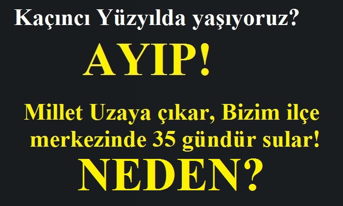İdil yeni mahalle 124.sokakta 35 gündür sular akmıyor.