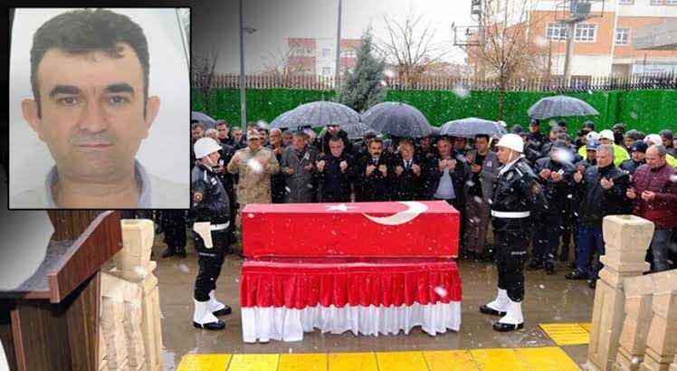 İdil’de otomobilin şarampole devrilmesi sonucu hayatını kaybeden polisin cenazesi memleketine uğurlandı