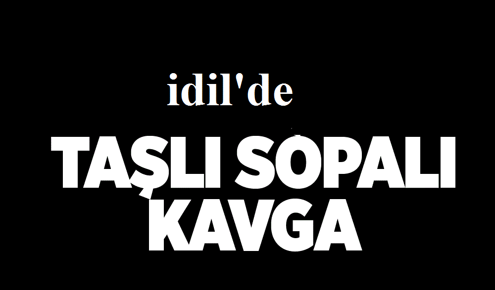 İdil’de taşlı sopalı kavgada 4 kişi yaralandı