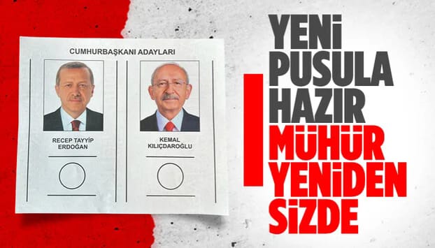 İkinci tura kalan cumhurbaşkanı seçiminin oy pusulası belli oldu