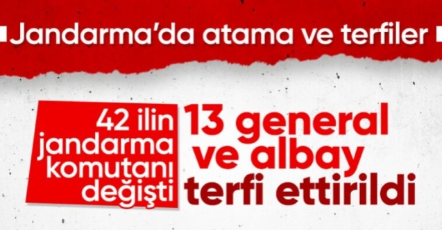 Jandarma komutanlıklarına atamalar Resmi Gazete'de