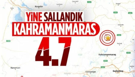 Kahramanmaraş sallandı! Göksun'da 4.7 büyüklüğünde bir deprem daha...