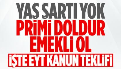 Meclis'e sunulan EYT yasa teklifinin tam metni