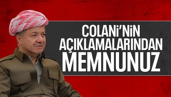 Mesut Barzani'den Colani'ye destek: Açıklamalarından memnunuz