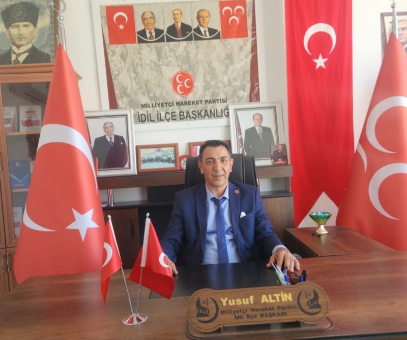 Milliyetçi Hareket Partisi idil ilçe başkanı Yusuf Altın çevre yolu ile ilgili tepkisini dile getirdi.