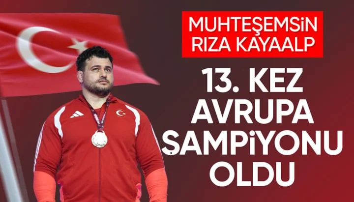 Rıza Kayaalp tarihe geçti! 13. kez Avrupa şampiyonu oldu