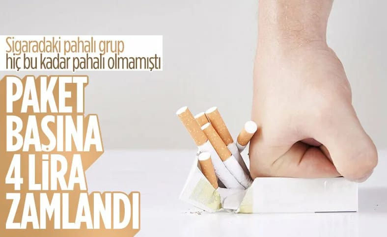 Sigara fiyatlarına zam geldi