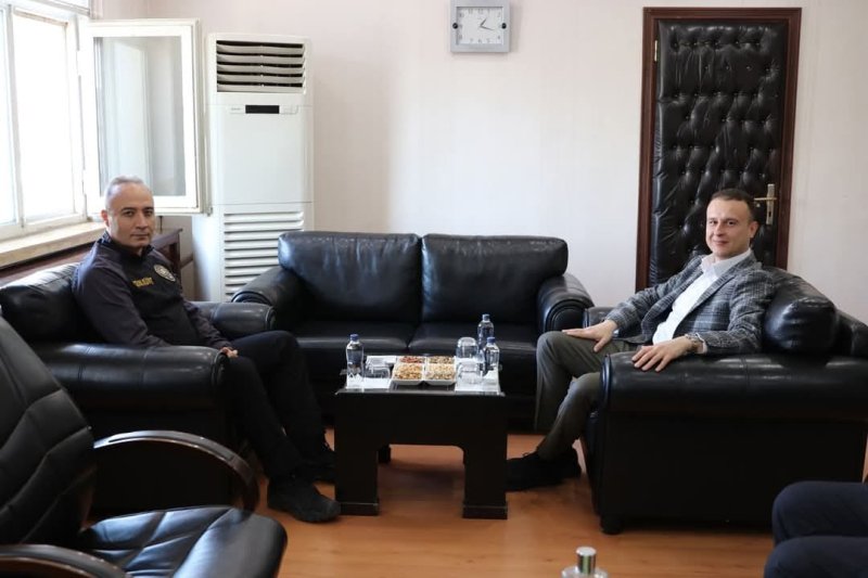 Şırnak İl Emniyet Müdürü Serdar Büyükleblebici'den İdil Kaymakamı Anıl Adıgüzel'e Ziyaret