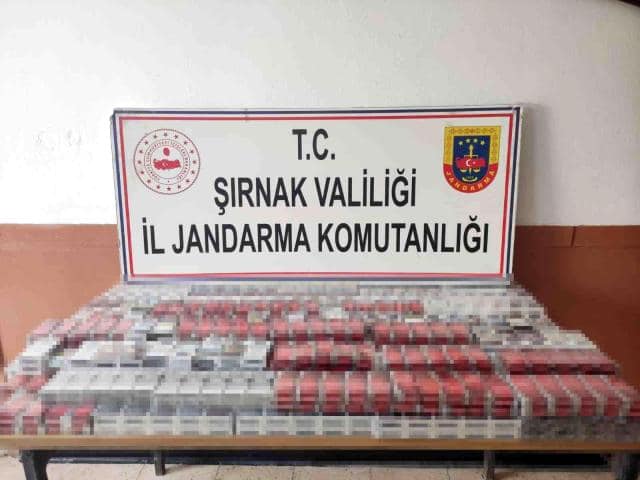 Şırnak'ta 10 bin paket kaçak sigara ele geçirildi: 65 gözaltı