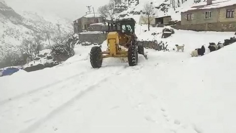  Şırnak'ta 20 köy ve 8 mezra yolu kardan kapandı! 