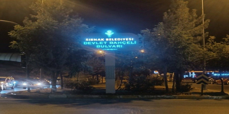 Şırnak’ta Gündem Olan Tabela: “Devlet Bahçeli Bulvarı”