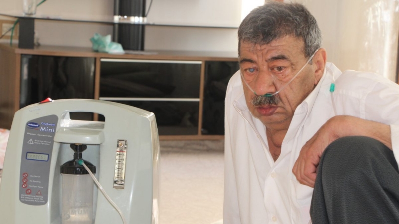 Şırnak'ta sigara yüzünden 5 yıldır makineye bağlı yaşıyor