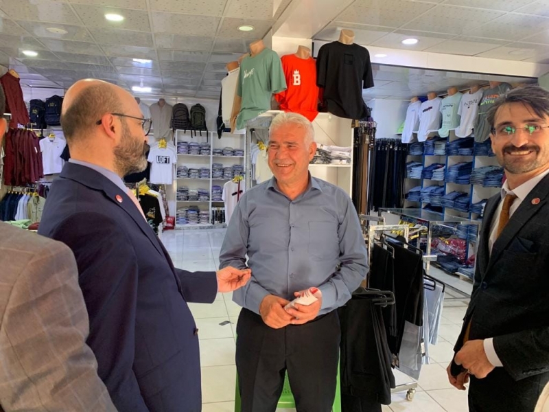  Yeniden Refah Partisi’nden İdil’de Esnaf Ziyareti