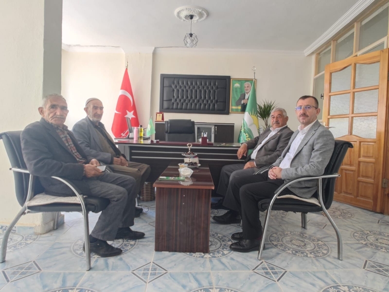 Kıbrıs Gazilerinden idil HÜDA-PAR İlçe Başkanı Özalp’a Hayırlı Olsun Ziyareti