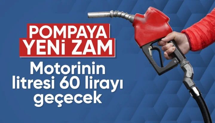  Motorine salı gününden itibaren 2 lira 40 kuruşluk zam geleceği açıklandı