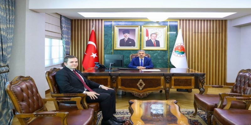 Şırnak Vali Yardımcısı Fikri Badioğlu, Vali Birol Ekici'yi Ziyaret Etti