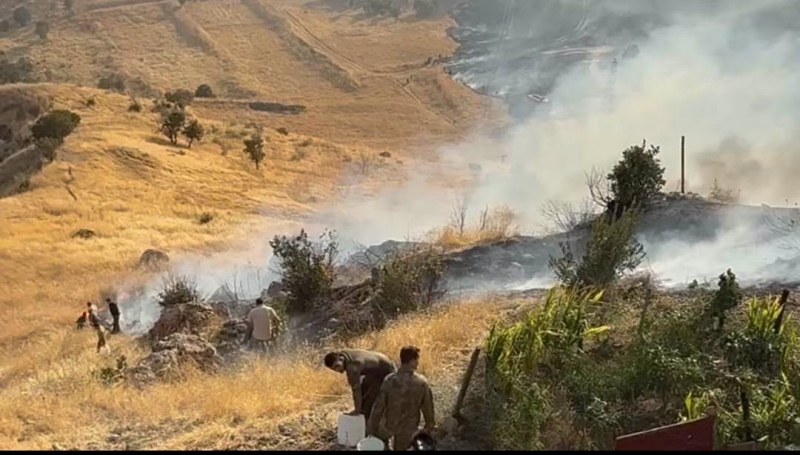 Şırnak’ta yangın: Ekipler seferber oldu, 3 asker yaralandı