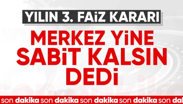 TCMB, Nisan 2026’da politika faizini yüzde 37'de sabit tuttu