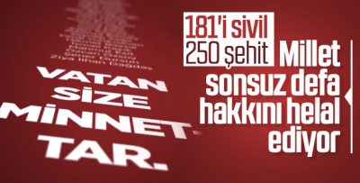 15 Temmuz'da şehit olan vatan evlatları