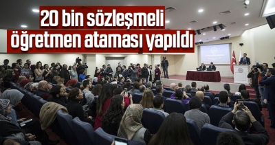 20 bin sözleşmeli öğretmen ataması yapıldı