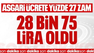2026 yılı asgari ücreti belli oldu