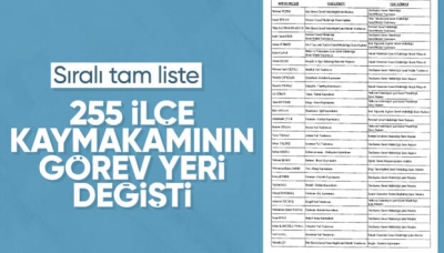 491 mülki idare amirinin görev yerlerinin değiştirildiği karar Resmi Gazete'de
