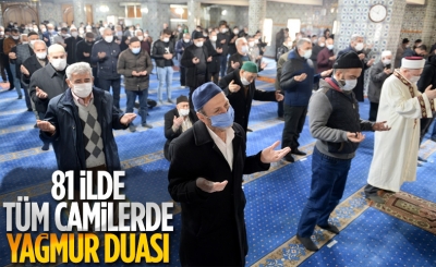 81 ilde yağmur duası