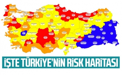81 ilin koronavirüs risk haritası