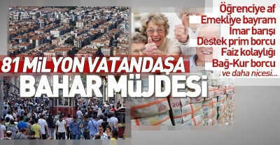 81 milyona bahar müjdesi