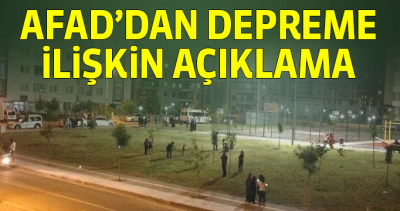  AFAD'dan Malatya'daki depreme ilişkin açıklama
