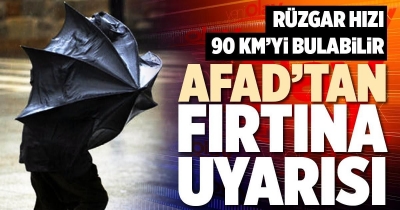 AFAD’dan Son Dakika Fırtına Alarmı! Şırnak için Saat Verilip Uyarıldı: Hızı 90 Km’yi Bulacak