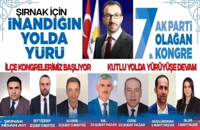 AK Parti idil ilçe Başkanlığında Kongre Maratonu Başlıyor. 