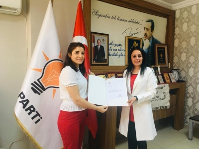 AK Parti idil Sırtköy Belde Kadın Kolları Başkanlığına Aygül Abay Atandı.