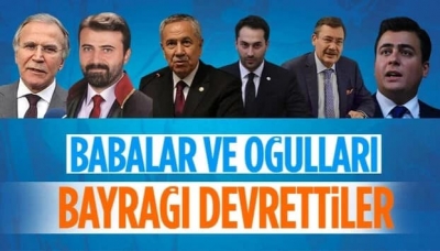AK Parti'de geçmiş dönemde hizmet eden isimler bayrağı oğullarına devretti