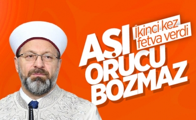 Ali Erbaş, koronavirüs aşısının orucu bozmayacağını açıkladı